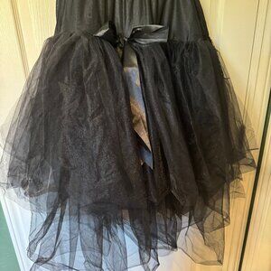 Tulle Bustle Skirt - Black 3X-4X